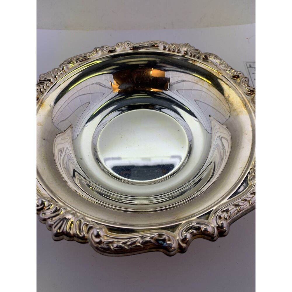 Vintage Sheridan Silver-Plate Candy Dish